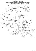 CONTROL Diagram and Parts List for KSRB27FHBL05  KitchenAid Refrigerator