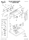 TOP AND CONSOLE, LIT/OPTIONAL Diagram and Parts List for LGR5636KT0  Whirlpool Dryer