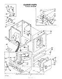 CABINET Diagram and Parts List for LG5701XSW0  Whirlpool Dryer