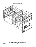OVEN DOOR Diagram and Parts List for RS676PXV2  Whirlpool Range