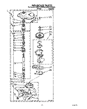 GEARCASE Diagram and Parts List for KAWE767WWH0  KitchenAid Washer