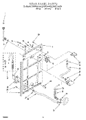 REAR PANEL Diagram and Parts List for KAWS700GQ0  KitchenAid Washer
