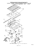 COMPARTMENT SEPARATOR Diagram and Parts List for ET20AKXSW07  Whirlpool Refrigerator