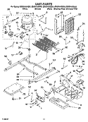 UNIT PARTS Diagram and Parts List for GS5SHAXNQ00  Whirlpool Refrigerator