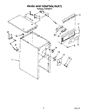 PANEL AND CONTROL Diagram and Parts List for TC8750XYP1  Whirlpool Trash Compactor