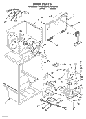 LINER PARTS Diagram and Parts List for ET1RHMXKT03  Whirlpool Refrigerator