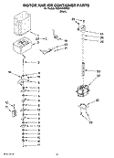 MOTOR AND ICE CONTAINER PARTS Diagram and Parts List for KSSO36QMB02  KitchenAid Refrigerator