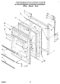 REFRIGERATOR DOOR, LIT/OPTIONAL Diagram and Parts List for 8ET20NKXAN01  Whirlpool Refrigerator