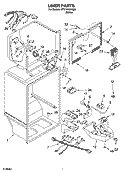 LINER PARTS Diagram and Parts List for RT21AKXKQ03  Roper Refrigerator