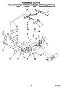 CONTROL PARTS Diagram and Parts List for GS6SHEXNB05  Whirlpool Refrigerator