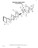 CONTROL PANEL Diagram and Parts List for MH6300XM0  Whirlpool Microwave