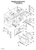 FREEZER LINER PARTS Diagram and Parts List for KBLS36FTX00  KitchenAid Refrigerator