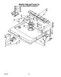 DOOR AND LATCH Diagram and Parts List for KUDI22GT0  KitchenAid Dishwasher