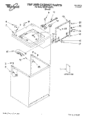 Part Location Diagram of WPW10193875 Whirlpool Lid