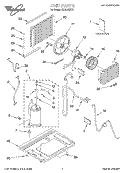 UNIT, LITERATURE Diagram and Parts List for ACQ102XK0  Whirlpool Air Conditioner