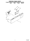 Part Location Diagram of W10078126 Whirlpool PANEL-CNTL