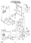 SECTION Diagram and Parts List for LDR3822BW0  Whirlpool Dryer