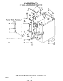 CABINET Diagram and Parts List for LA5805XPW0  Whirlpool Washer