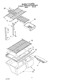 SHELF, OPTIONAL Diagram and Parts List for ET8WTEXKT01  Whirlpool Refrigerator