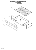 DRAWER & BROILER PARTS, OPTIONAL PARTS Diagram and Parts List for FES356RD4  Roper Range