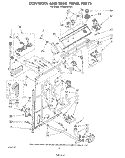 CONTROLS AND REAR PANEL Diagram and Parts List for 3LA5580XSW1  Whirlpool Washer
