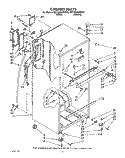 CABINET Diagram and Parts List for 6ET18GKXWN02  Whirlpool Refrigerator