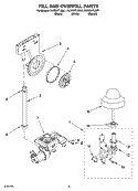 FILL AND OVERFILL PARTS Diagram and Parts List for KUDI01TJBT1  KitchenAid Dishwasher