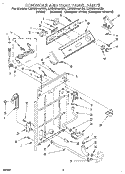 CONTROL AND REAR PANEL Diagram and Parts List for LSC6244AZ0  Whirlpool Washer