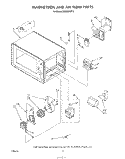 MAGNETRON AND AIRFLOW Diagram and Parts List for MW3500XP2  Whirlpool Microwave