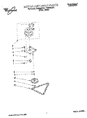 MOTOR AND DRIVE, LITERATURE Diagram and Parts List for TC900QPDQ1  Whirlpool Trash Compactor