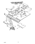 LATCH AND VENT Diagram and Parts List for KEBS276YBL0  KitchenAid Wall Oven