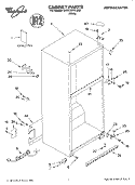 CABINET, LITERATURE Diagram and Parts List for 5VET0WPKLQ00  Whirlpool Refrigerator