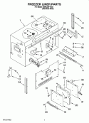 FREEZER LINER PARTS Diagram and Parts List for KBRC36FTS03  KitchenAid Refrigerator