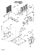 UNIT PARTS Diagram and Parts List for 5VET0WPKLQ05  Whirlpool Refrigerator