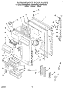 REFRIGERATOR DOOR Diagram and Parts List for ET22DQRDB00  Whirlpool Refrigerator