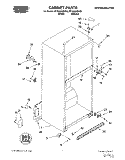 CABINET Diagram and Parts List for RT18AKXDN05  Roper Refrigerator