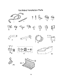 ICEMAKER INSTALLATION PARTS Diagram and Parts List for 8619W0A  Roper Refrigerator