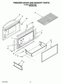 FREEZER DOOR AND BASKET PARTS Diagram and Parts List for KBRC36FTS03  KitchenAid Refrigerator