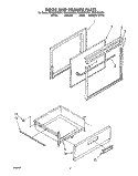 DOOR AND DRAWER Diagram and Parts List for RF302BXXN1  Whirlpool Range