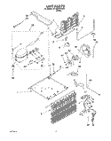 UNIT Diagram and Parts List for ET18SKRDW00  Whirlpool Refrigerator