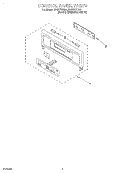 CONTROL PANEL, LITERATURE Diagram and Parts List for RBS277PDQ1  Whirlpool Wall Oven