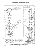 304599 PUMP AND MOTOR Diagram and Parts List for DU8000XR0  Whirlpool Dishwasher