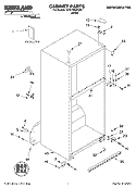CABINET, LITERATURE Diagram and Parts List for ST21PKXKQ01  Whirlpool Refrigerator