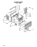 CABINET Diagram and Parts List for CA5WM41  Crosley Air Conditioner