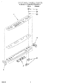 CONTROL PANEL, LIT/OPTIONAL Diagram and Parts List for KERC607EAL4  KitchenAid Range