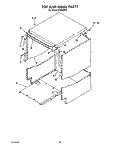 TOP AND PANEL Diagram and Parts List for KPDI620T2  KitchenAid Dishwasher