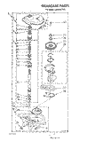 GEARCASE Diagram and Parts List for LA5578XTG0  Whirlpool Washer