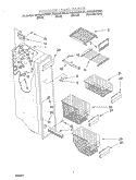 FREEZER LINER Diagram and Parts List for KSRS25CHWH01  KitchenAid Refrigerator