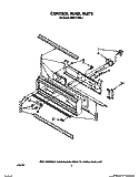 CONTROL PANEL, LIT/OPTIONAL Diagram and Parts List for KEBI171WBL1  KitchenAid Wall Oven