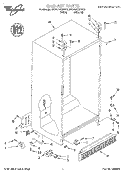 CABINET Diagram and Parts List for 8ED25DQXFW01  Whirlpool Refrigerator